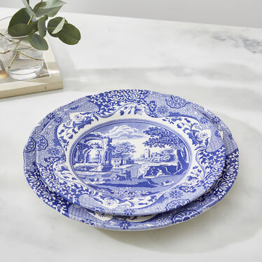 Blue Italian Set of 4 Small Dinner Plates